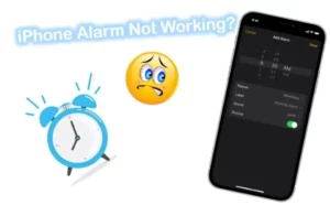 iphone alarm not working