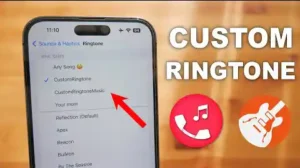 how to set a custom ringtone on iphone from files
